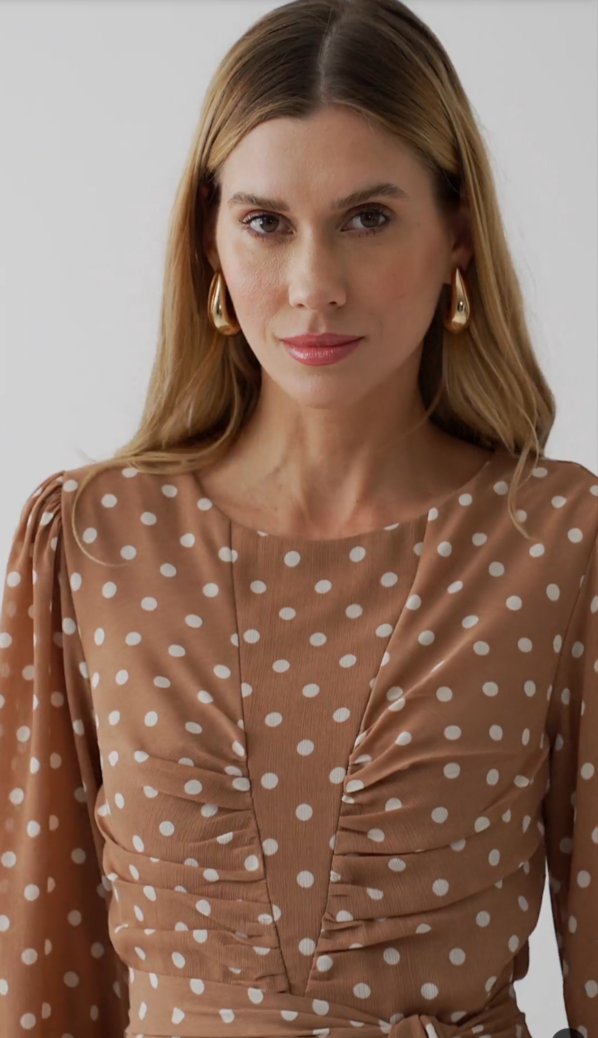 Vestido Débora Poá Marrom - Imagem 2