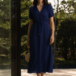 Vestido Lívia Azul Marinho