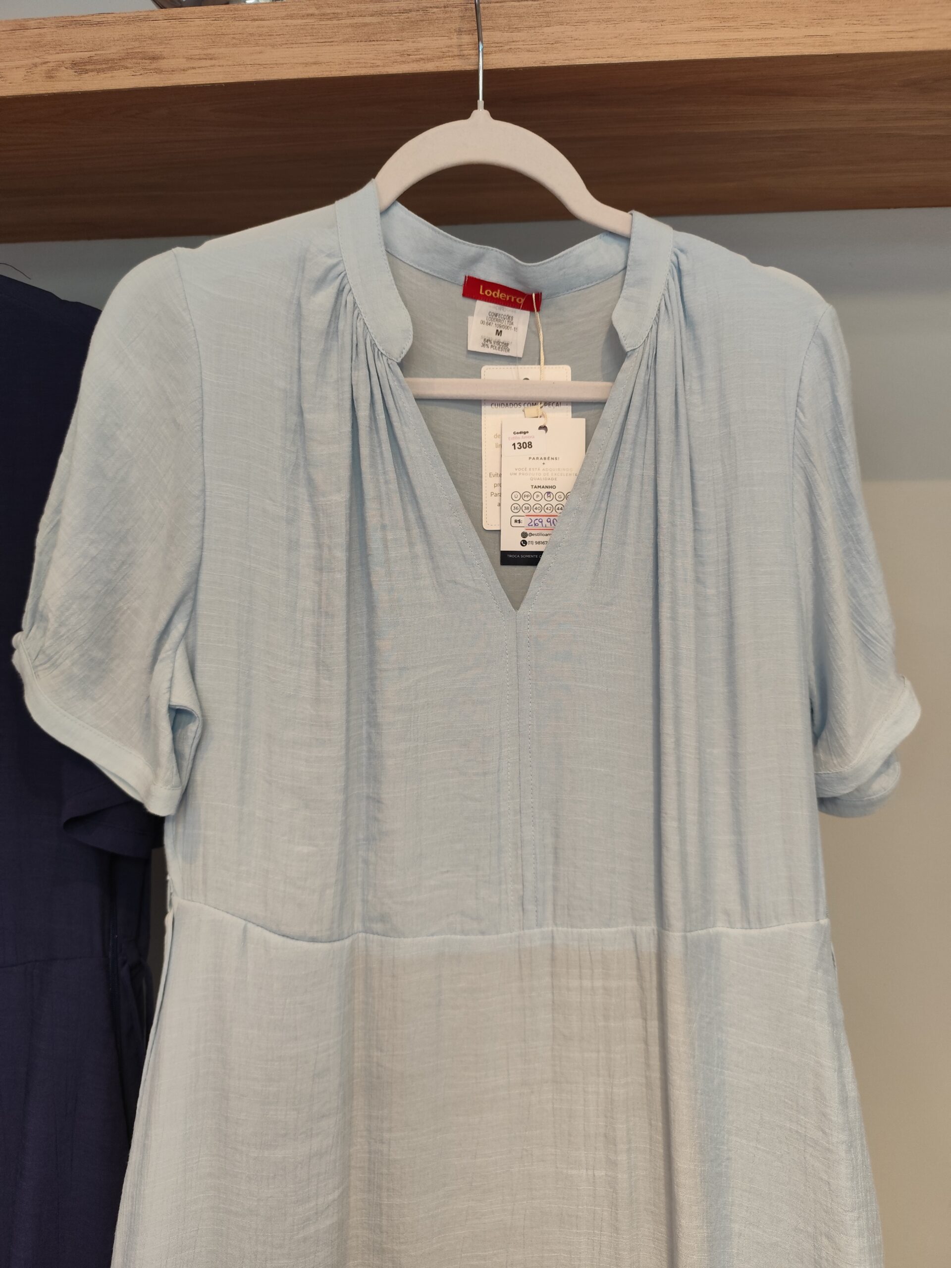 Vestido Lívia Azul Claro - Imagem 2