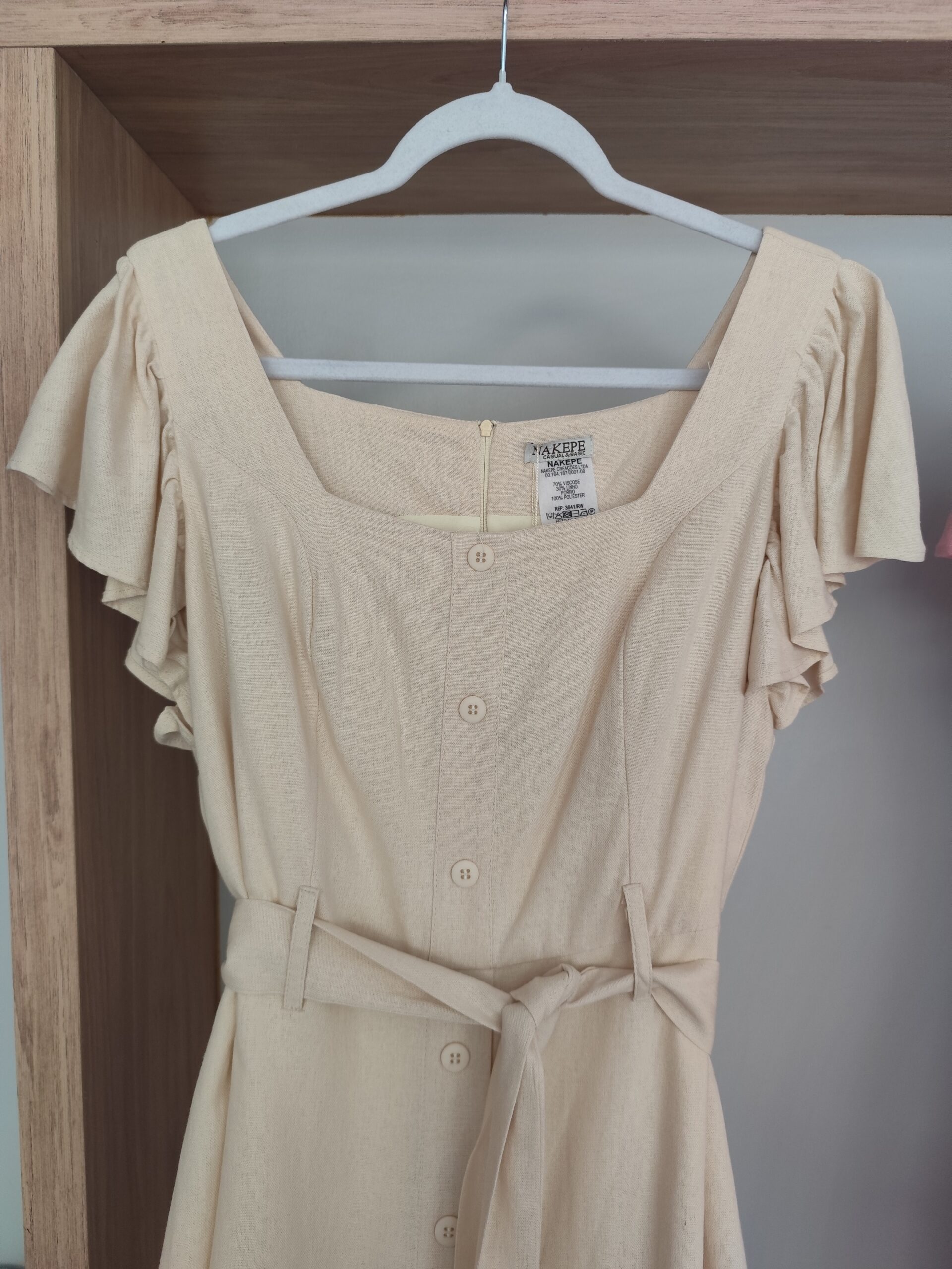 Vestido Suzete Natural - Imagem 3