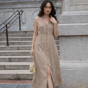 Vestido Simone Cáqui